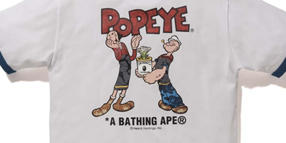 Koleksi Musim Panas BAPE Tampilkan Popeye si Pelaut